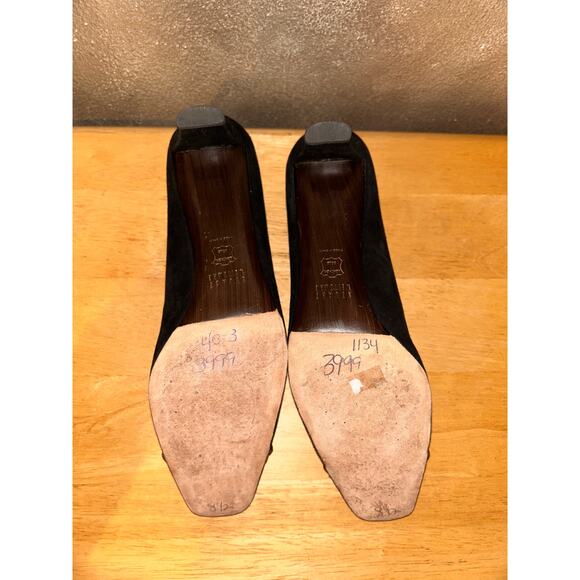 Stuart Weitzman Old Money Preppy  Suede Leather Cap Toe Bow Top Kitten Heels - Picture 7 of 8